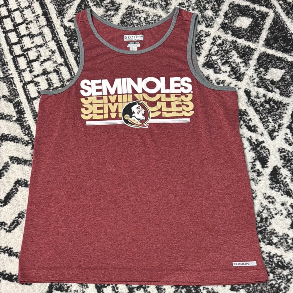 Florida State Seminoles FSU Men's Red Tank Top